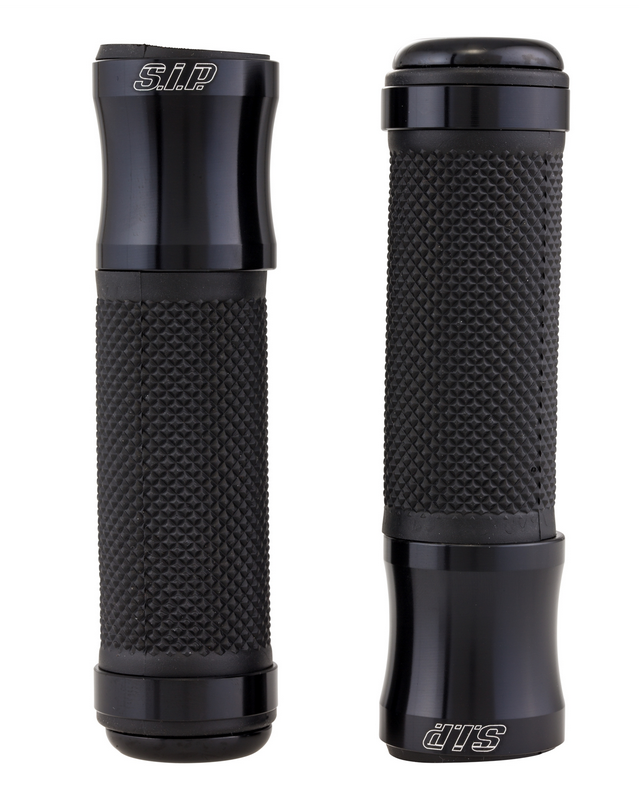 Grips Ø 24/24 mm, L 125 mm for Vespa PX 125-200cc, black glossy