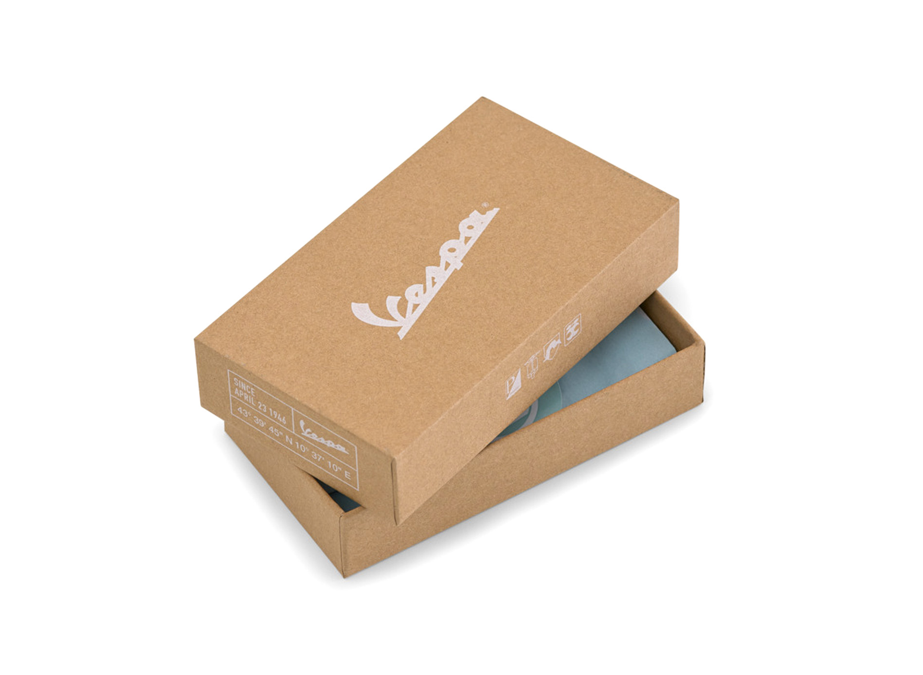 Vespa key fob Blade gray