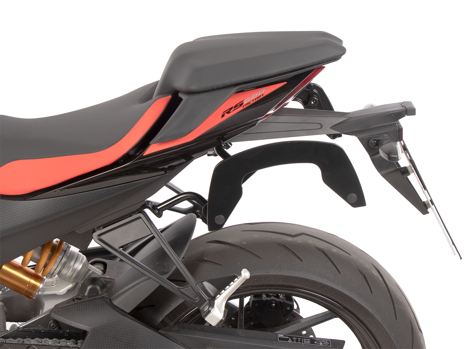 C-Bow side carrier black for Aprilia RS 660 / Factory (25-) Hepco & Becker