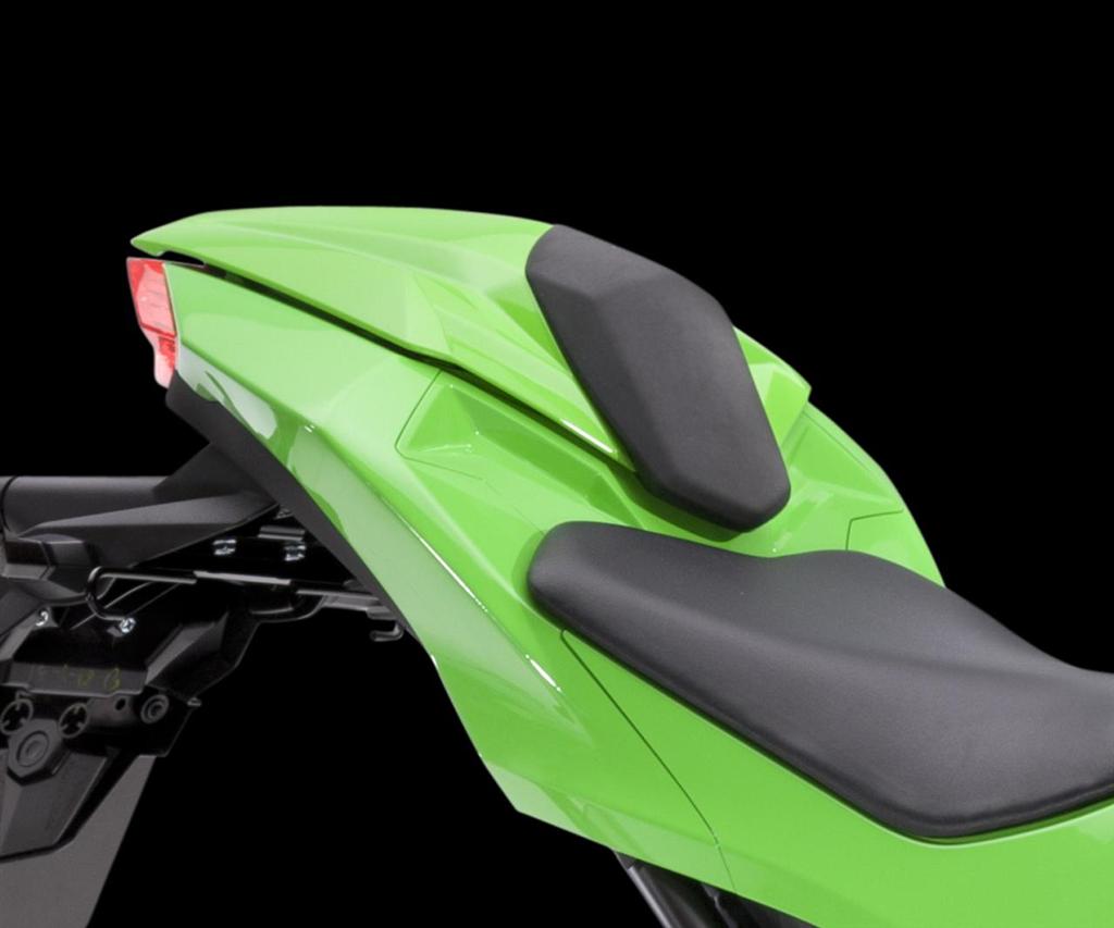 Cover pillion seat 35K Candy Flat Blazed Green Z300 2016 Original Kawasaki