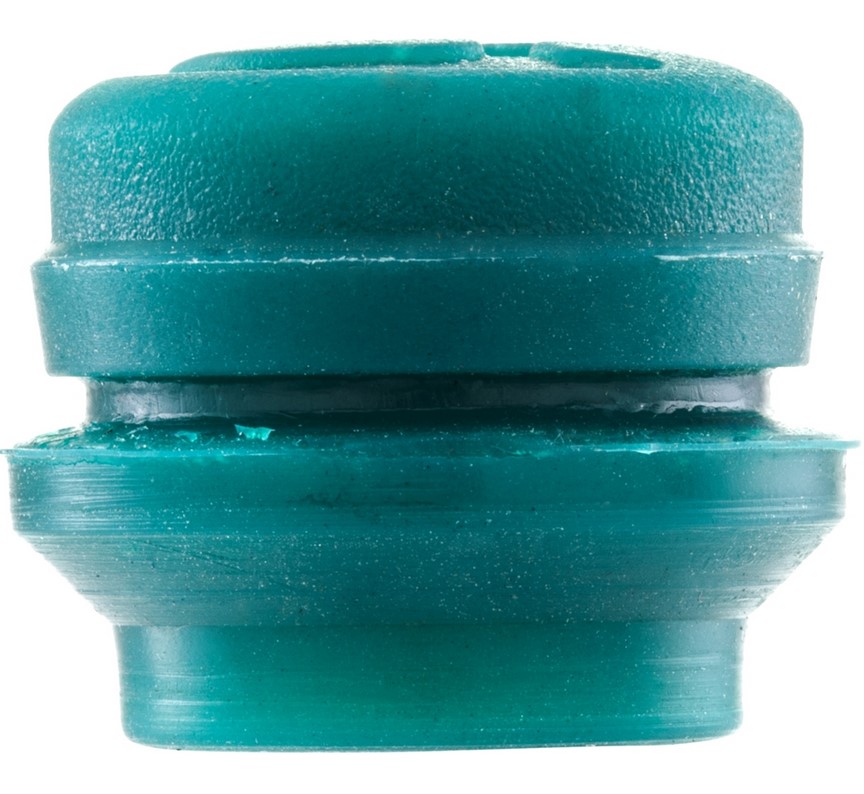 Cover cap for handlebar end weights, green