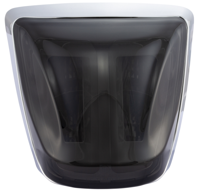 Taillight tinted for Vespa Primavera/Sprint 50-150cc, edge - chrome