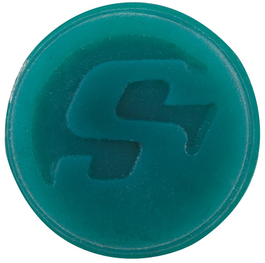 Cover cap for handlebar end weights, green