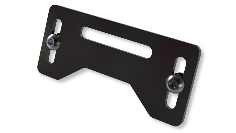 HIGHSIDER pro license plate illumination plate black (1pc)