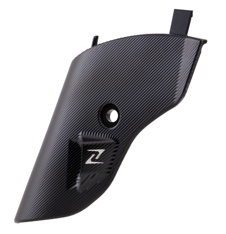 Fork fairing ZELIONI for Vespa Primavera/Sprint/Elettrica 50-150ccm, black matt anodized