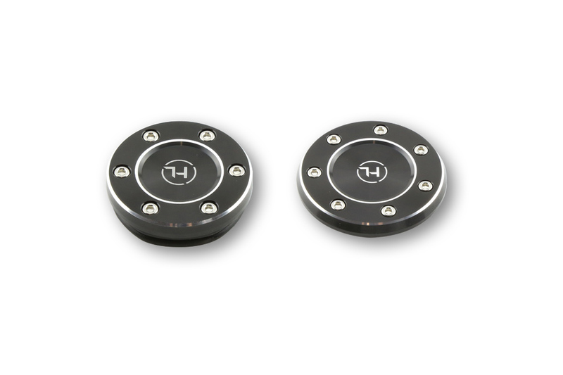 HIGHSIDER pro cover caps black set B, 2 pcs, For BMW