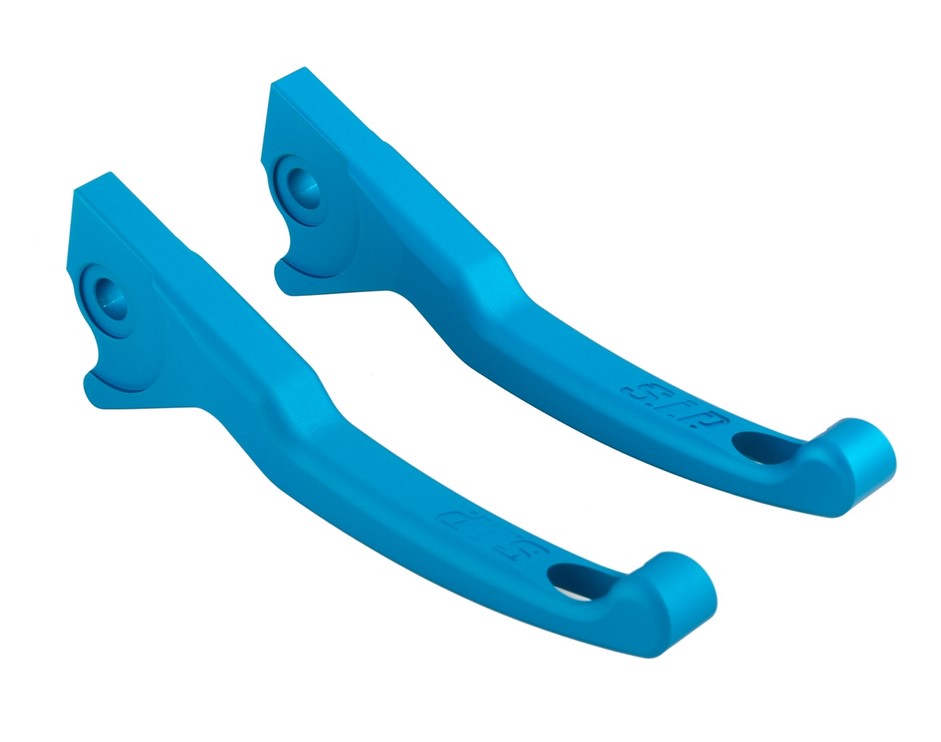 Sport lever set brake Shorty for Vespa, right and left, blue matt
