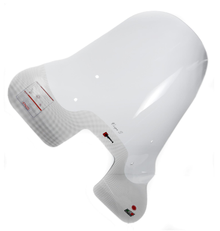 Windshield FACO high for Vespa S 50-150cc, clear