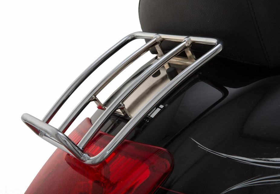 Rear luggage rack 70's for Vespa GTS/GTV/GT 125-300cc 4T LC, chrome