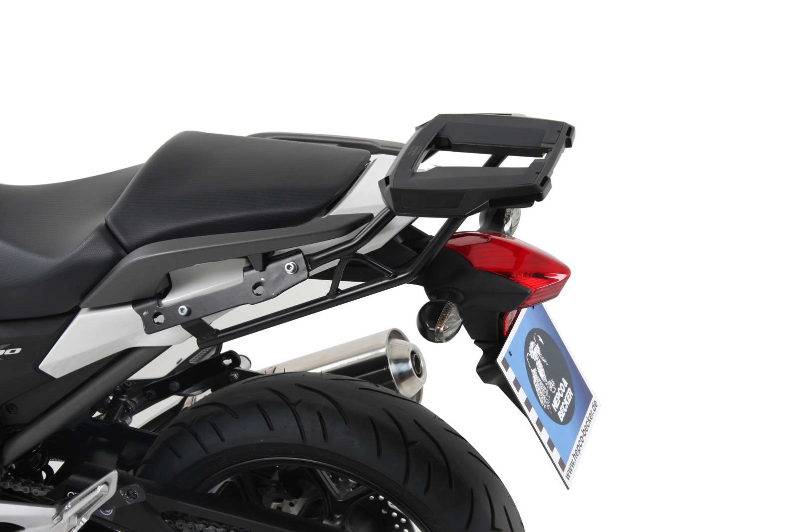 Alurack top case carrier black for Honda NC 700 X (12-13) /NC 750 X/ DCT (14-20) Hepco & Becker