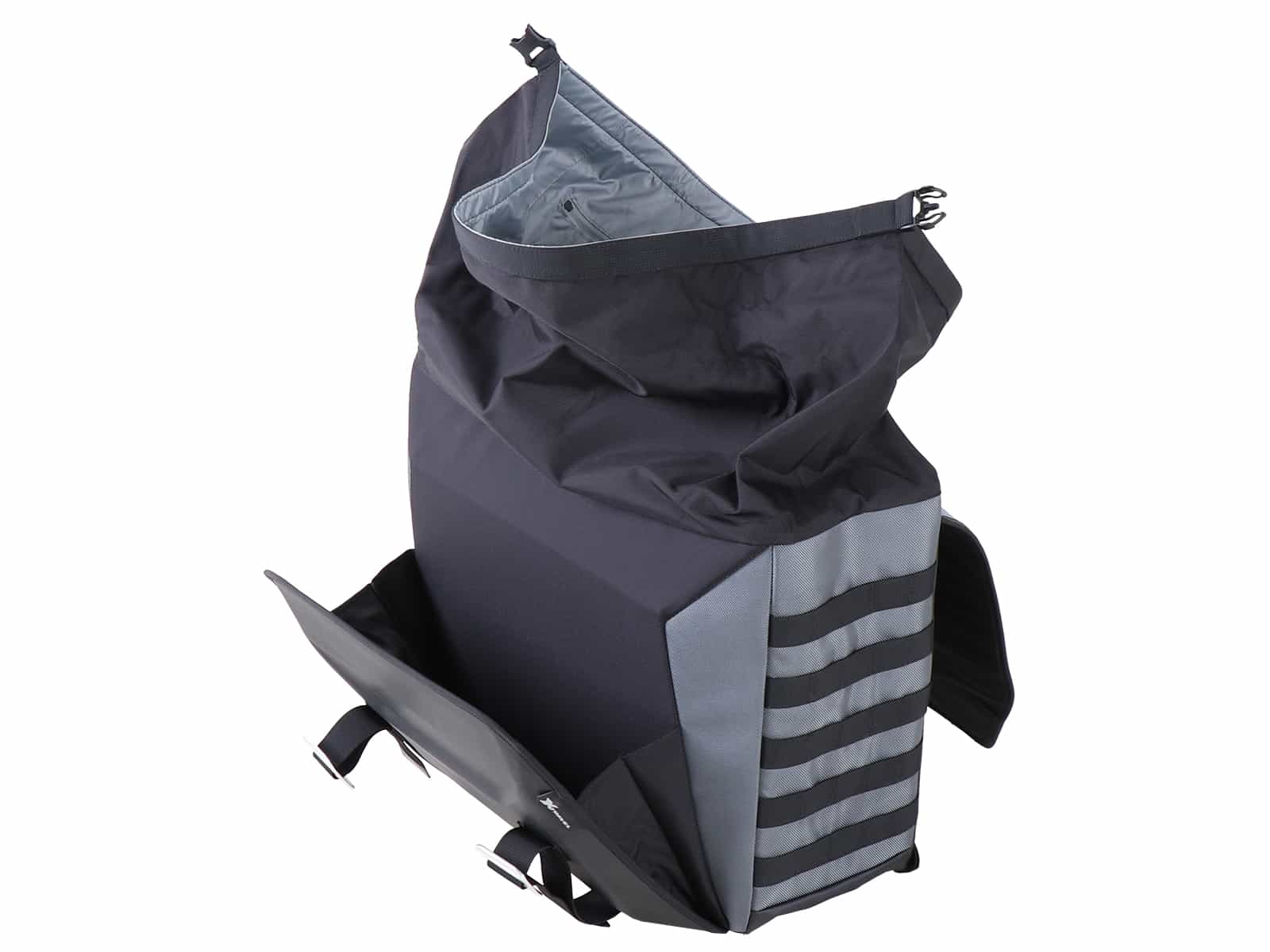 Side bag set Xtravel Basic incl. 2x universal adapter plate for tubular side case carrier