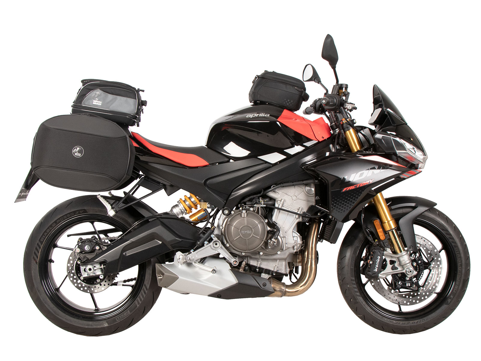 C-Bow side carrier black for Aprilia Tuono 660 Factory (2022-) Hepco & Becker