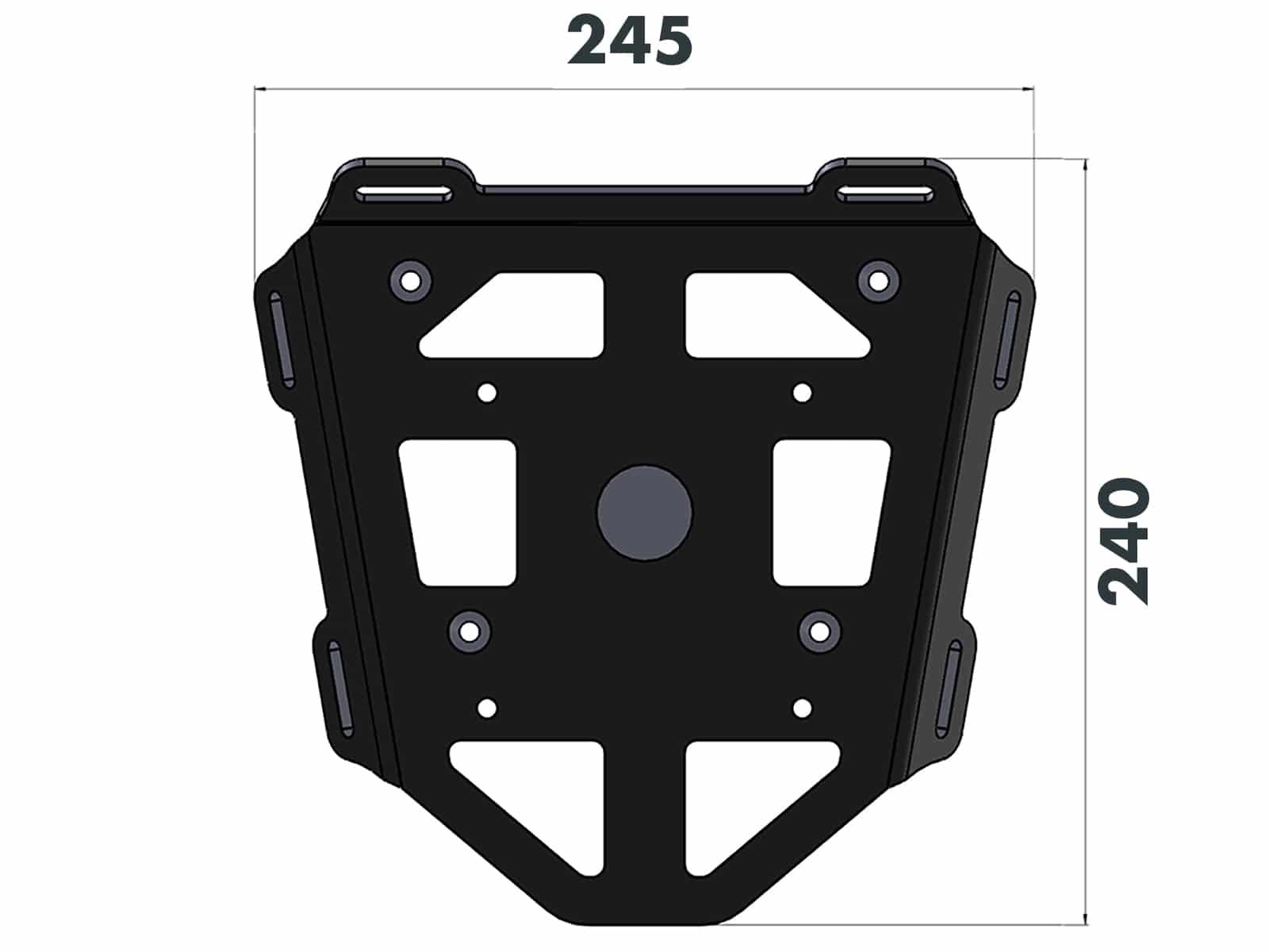 Minirack soft luggage rear carrier black for Ducati Monster 1200 /S (13-16) Hepco & Becker