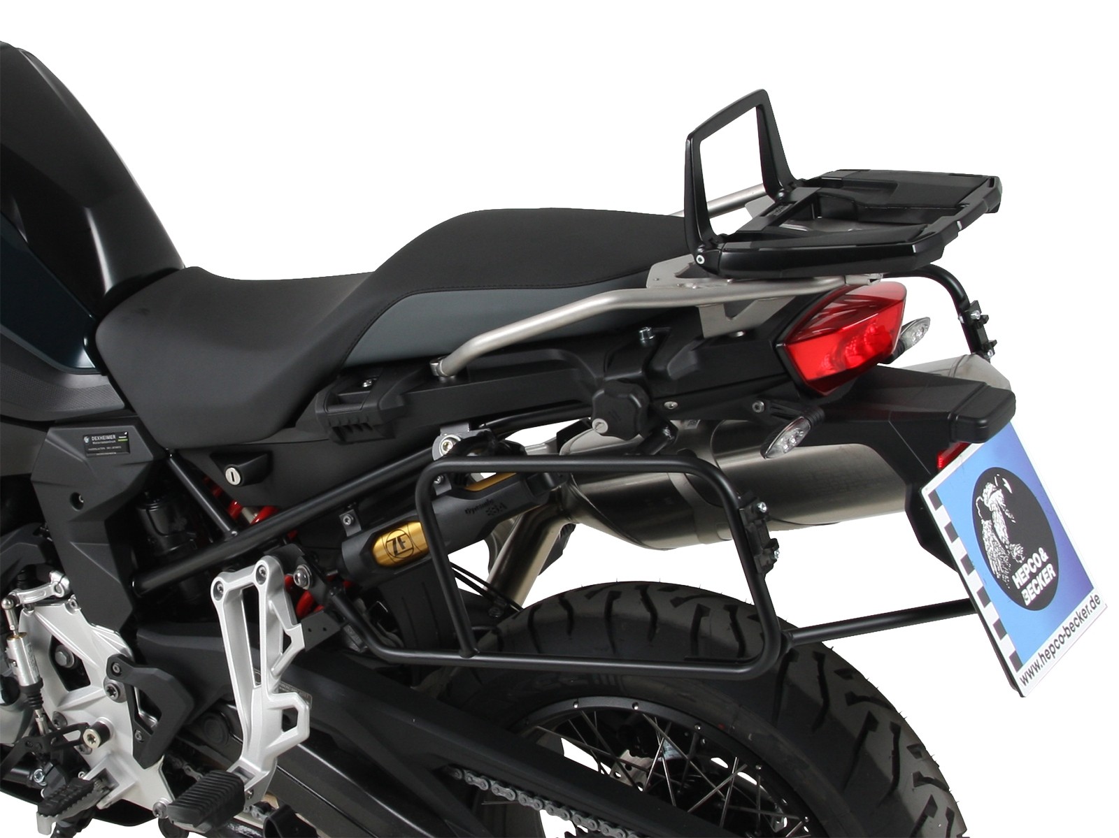 Alurack top case carrier for combination with original accessory luggage rack black for BMW F 850 GS