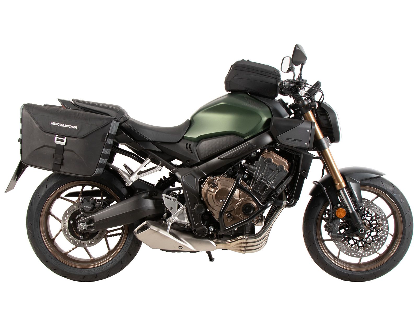 C-Bow side carrier black for Honda CB 650 R / E-Clutch (24-) Hepco & Becker