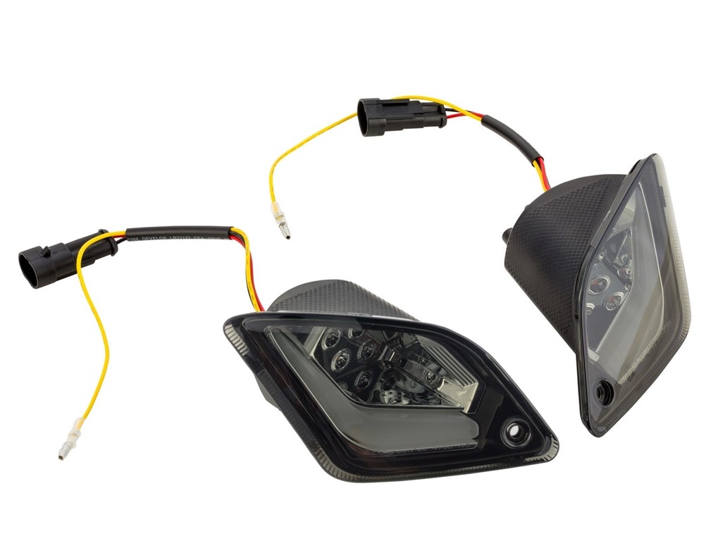 Rear left/right blinker kit for Vespa GTS/GTS Super/GTV 125-300cc ('14-22), tinted