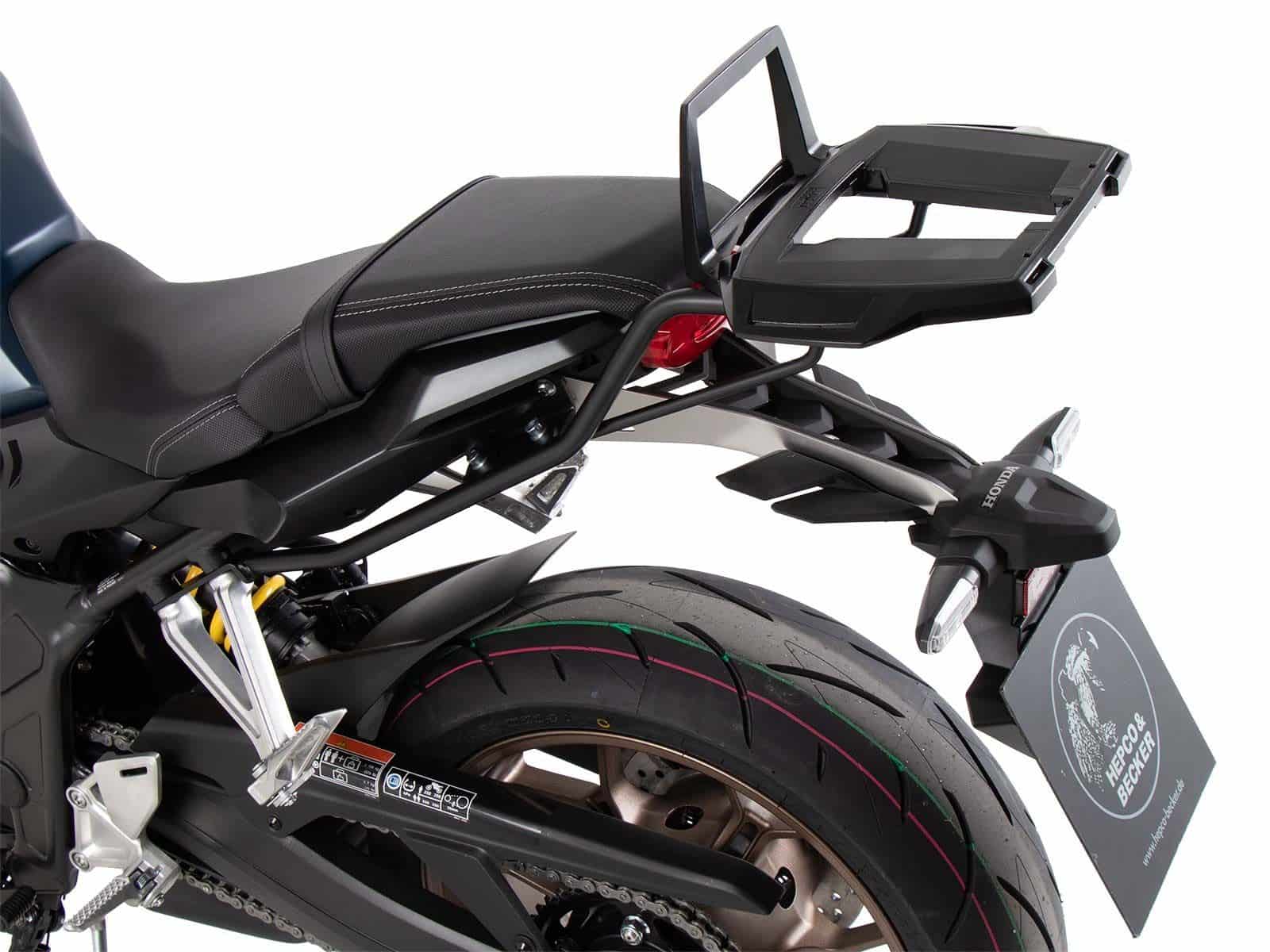Alurack top case carrier black for Honda CBR 650 R (21-23) Hepco & Becker
