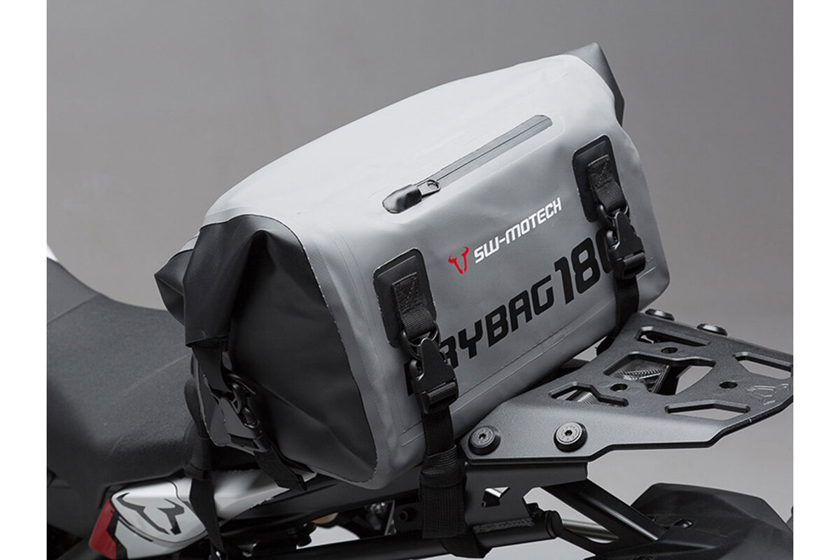 Drybag 180 rear bag for Aprilia SL 750 Shiver, gray / black - SW Motech