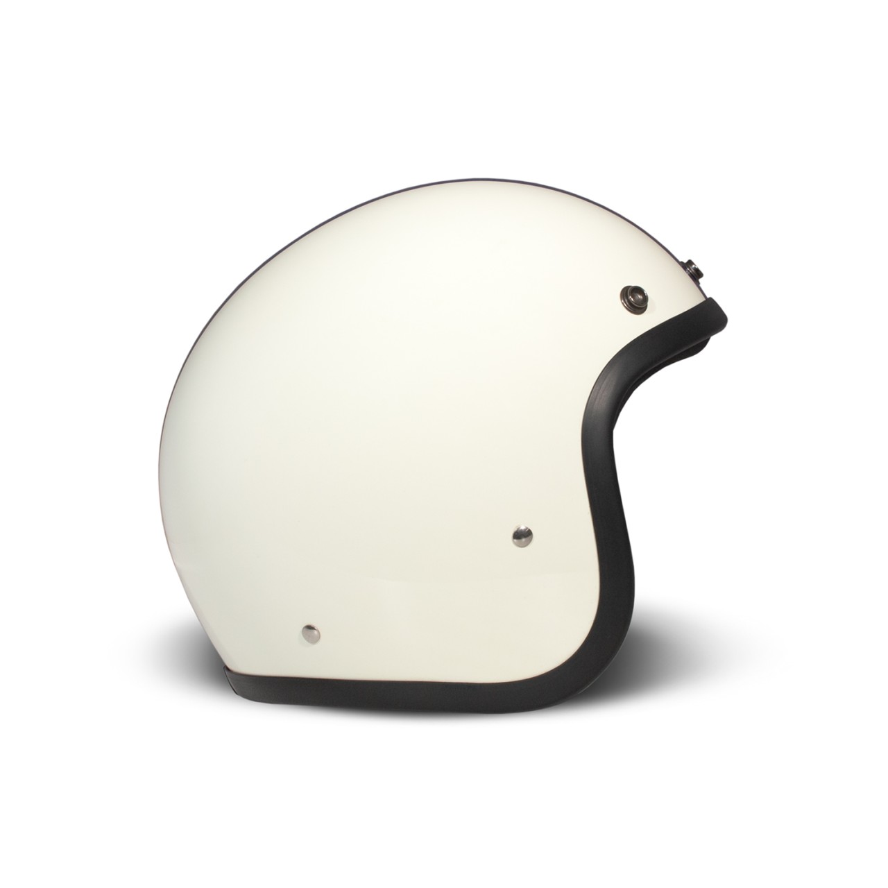 DMD jet helmet Retro, white, matt, triple, fiberglass, ECE 22.06