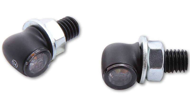 HIGHSIDER pro Proton Two LED turn signal/position light black/tinted 2in1, E-approved (pair)