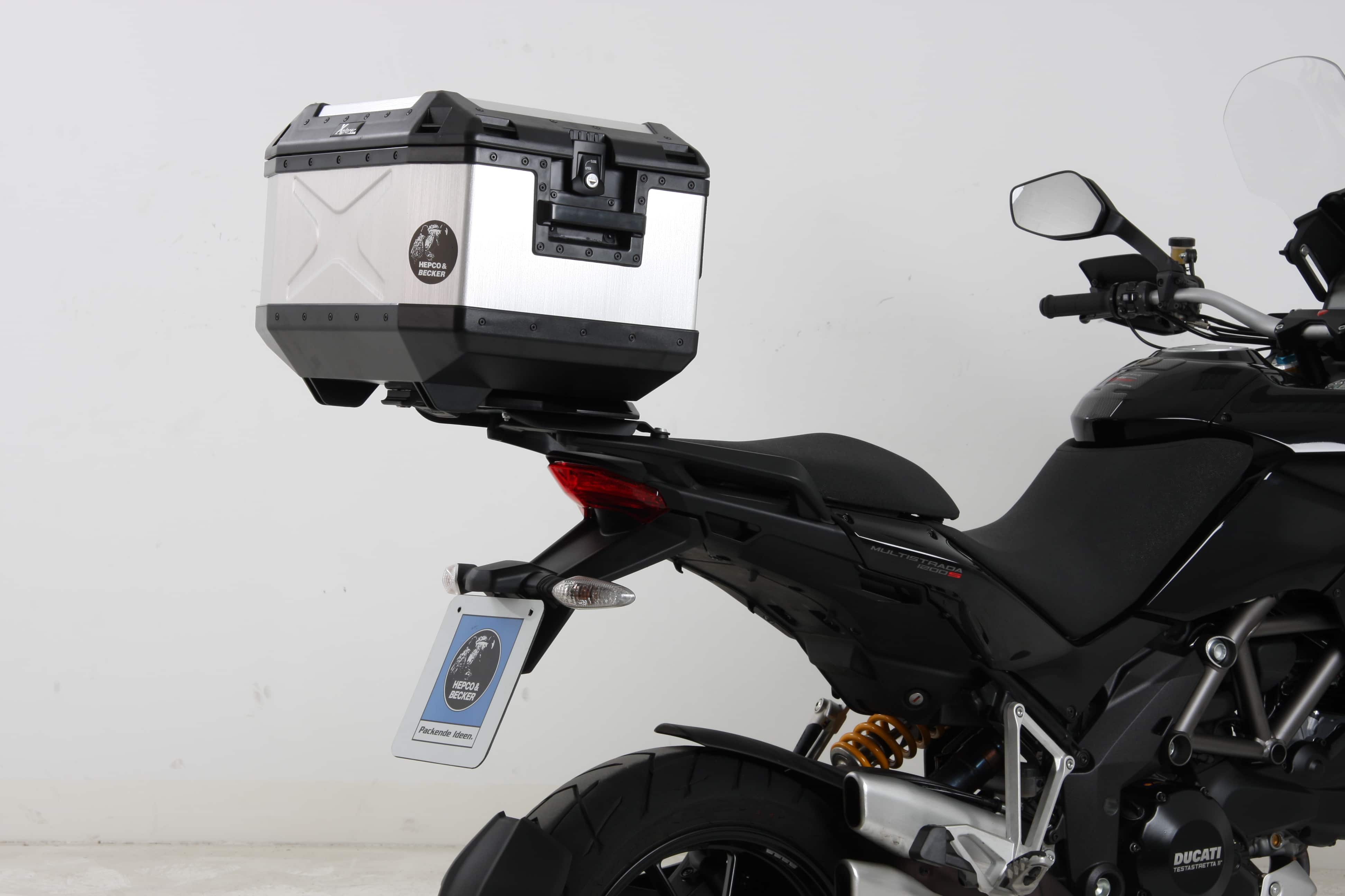 Alurack top case carrier for Ducati Multistrada 1200 /S (10-14) Hepco & Becker