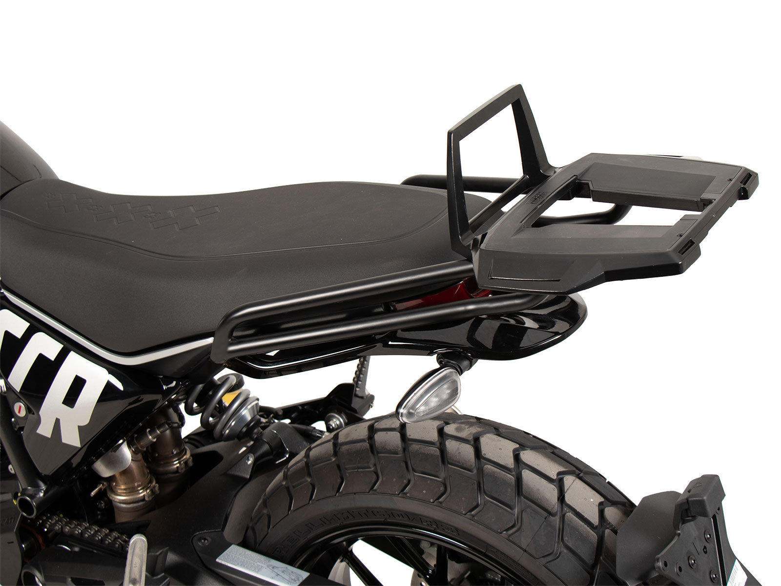 Alurack top case carrier black for Ducati Scrambler 800 Icon (23-) Hepco & Becker