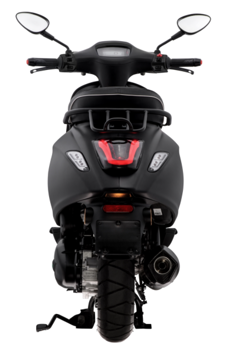 Luggage rack / socius bracket black matt for Vespa Primavera / Sprint 50-150cc 2T/4T AC