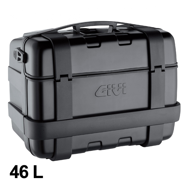 Trekker 46 liter MONOKEY case with aluminum cover black Givi