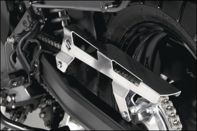 Chain guard, aluminum for Suzuki V-Strom 650 BJ. 2009-2011/ V-Strom 650 BJ. 2004-2008