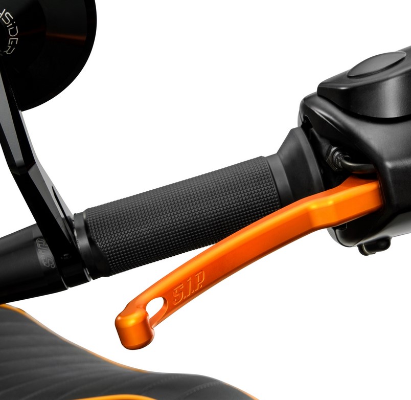 Sport lever set brake for Vespa, right and left, orange matt