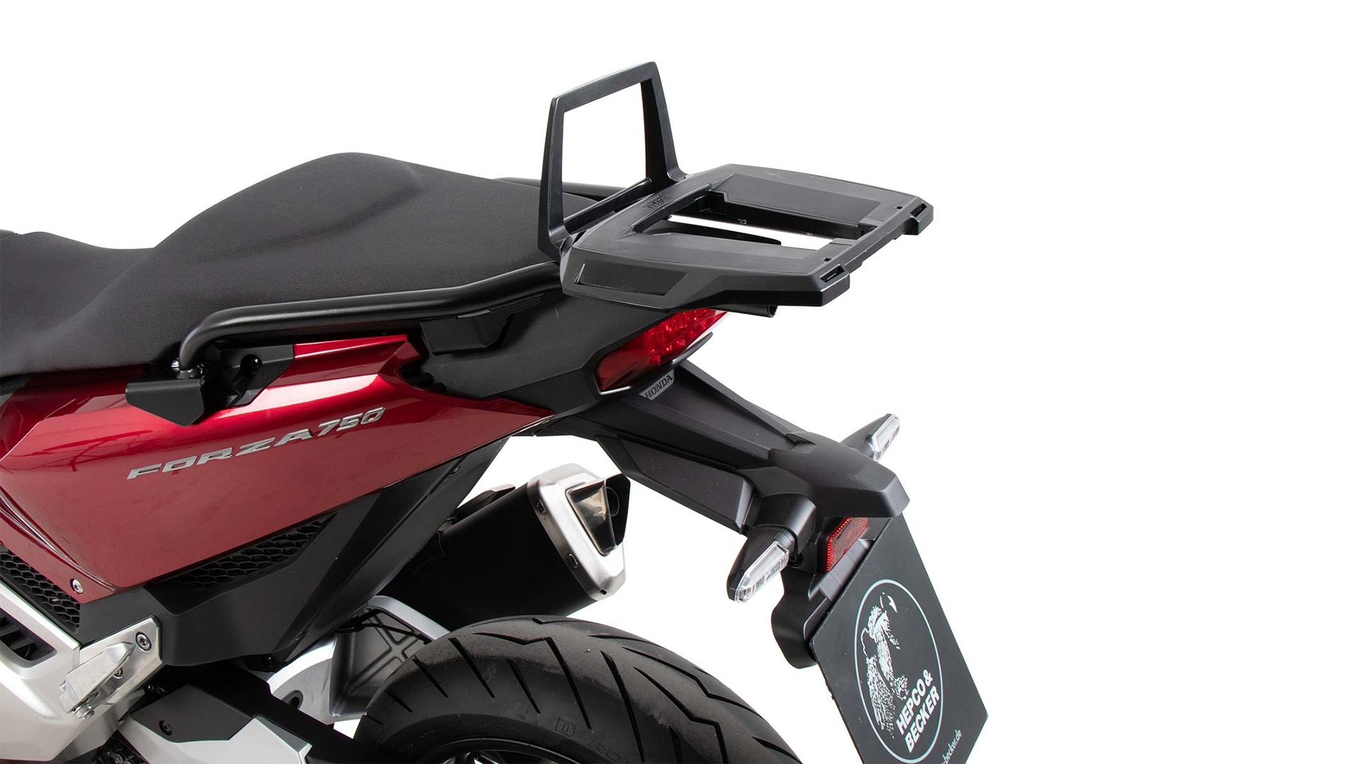 Alurack top case carrier black for Honda NSS 750 Forza (21-) Hepco & Becker
