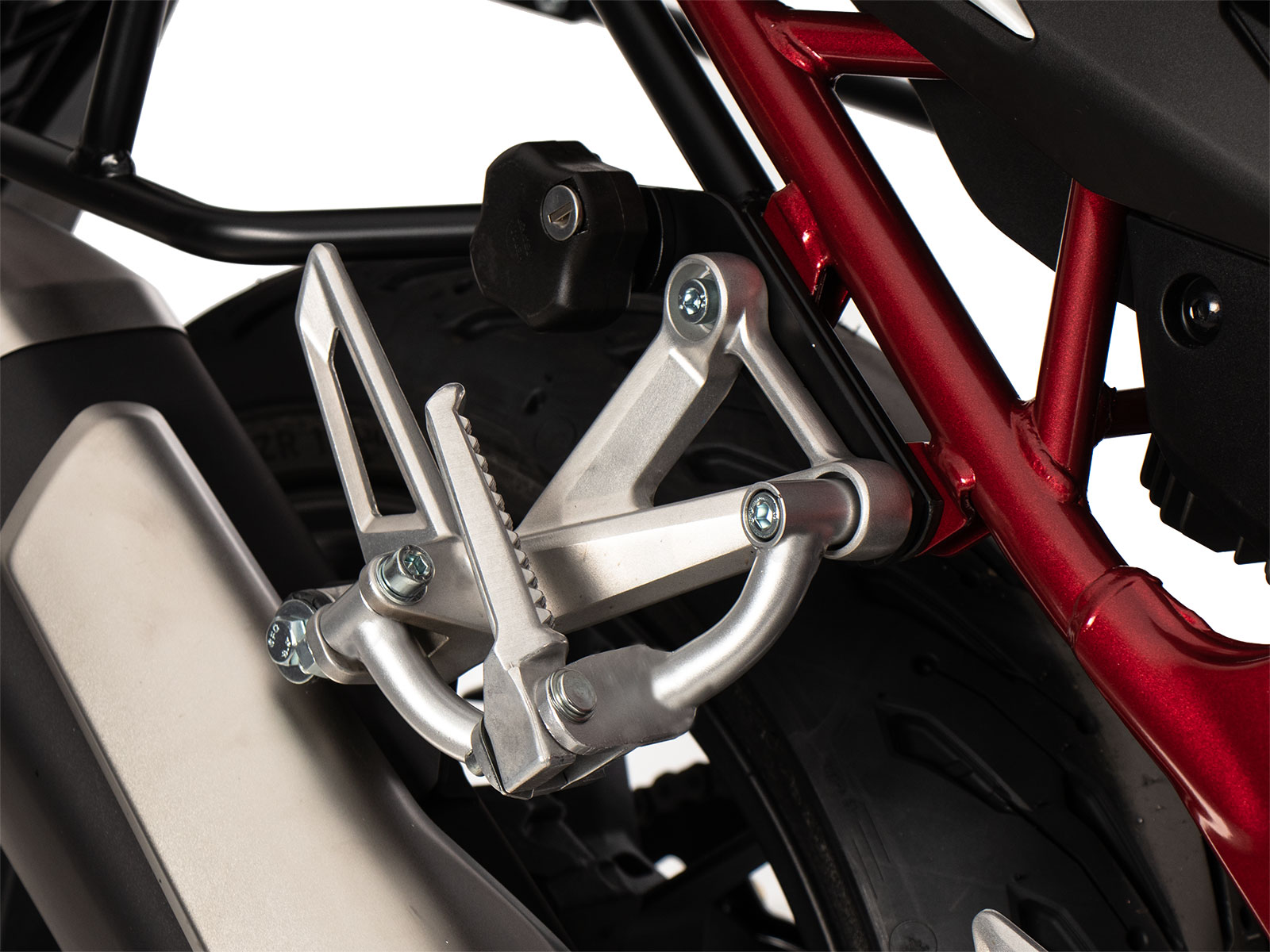 Pillion footrest relocation silver for Honda CB 750 Hornet (23-)