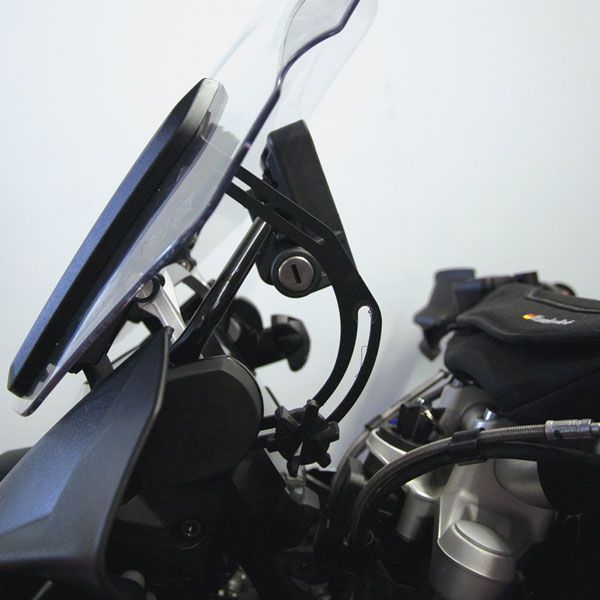 Windshield reinforcement bracket for BMW R 1200 GS LC /Adventure LC, R 1250 GS, black