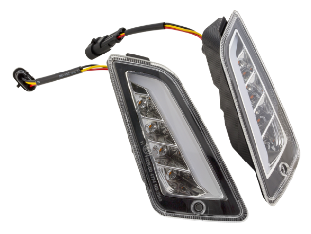 Turn signal kit front & rear for Vespa GTS/GTS Super/GTV/GT 60/GT/GT L ('03-'13), clear