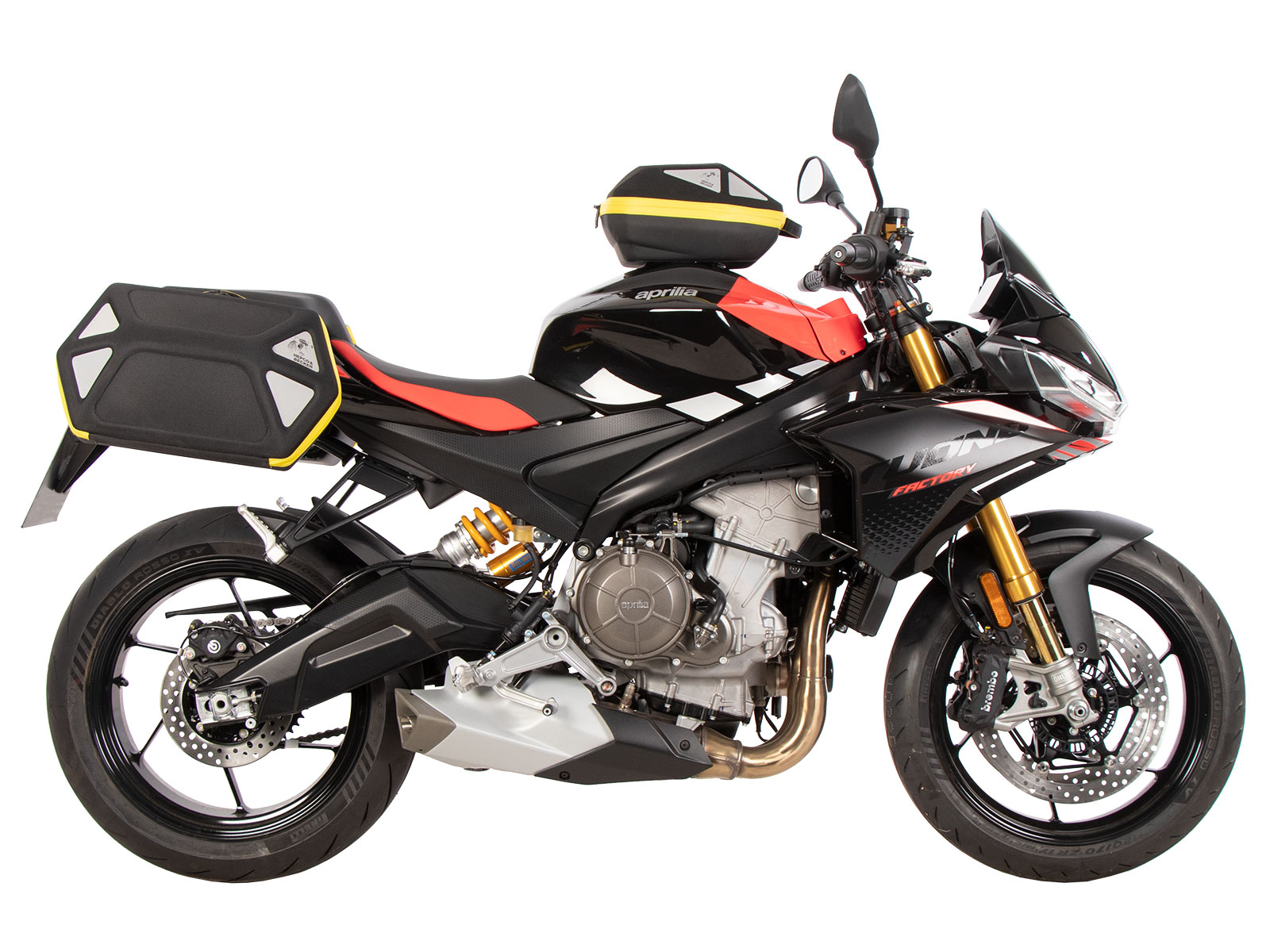 C-Bow side carrier black for Aprilia Tuono 660 Factory (2022-) Hepco & Becker