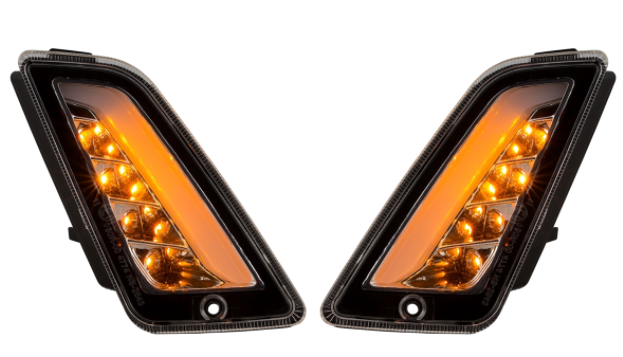 Turn signal kit front & rear for Vespa GTS/GTS Super/GTV/GT 60/GT/GT L ('03-'13), clear