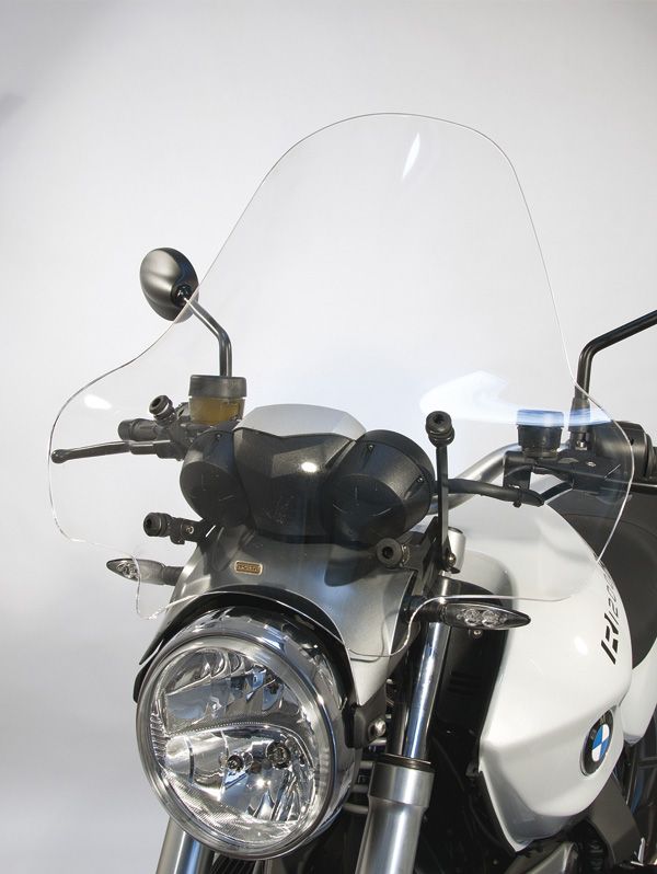 High windshield, tiltable - height 510 mm for BMW R 1200 R (11-14), clear
