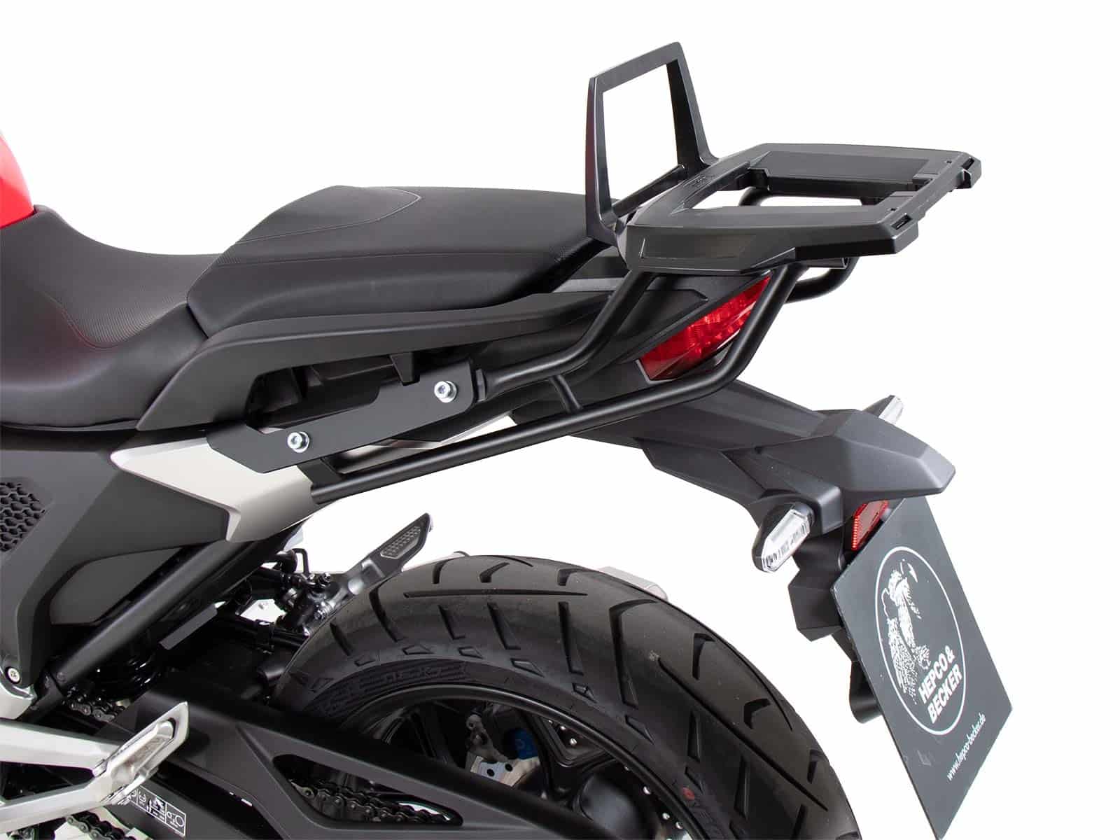 Alurack top case carrier black for Honda NC 750 X /DCT (21-) Hepco & Becker