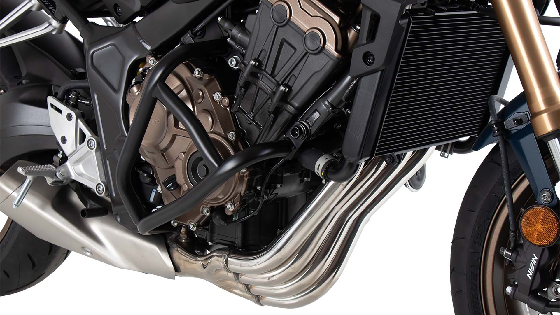 Engine guard "Solid" black for Honda CB 650 R (21-23) Hepco & Becker