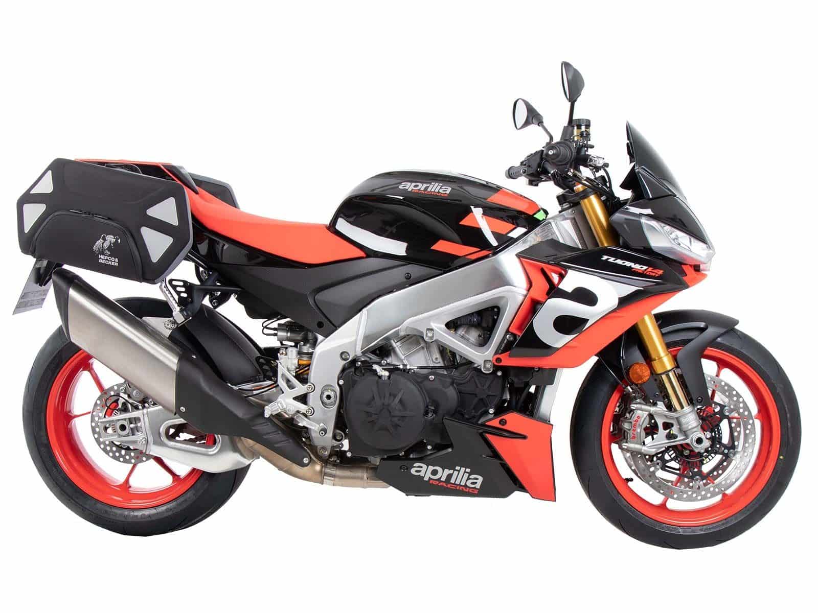 C-Bow side carrier black for Aprilia Tuono V4 Factory /RSV 4 /RSV 4 Factory (21-24) Hepco Becker