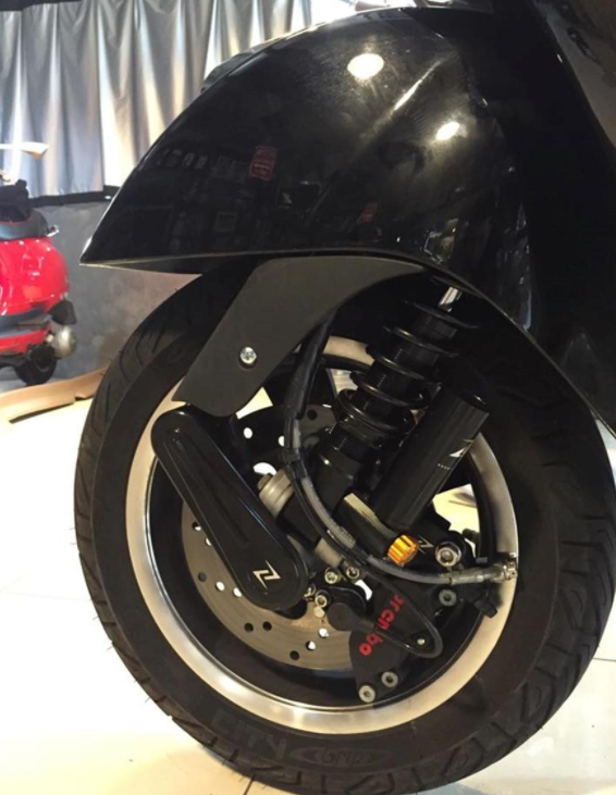 Shock absorber "Black Edition" front for Vespa GTS/GTS Super 125-300cc ('14-'16), black