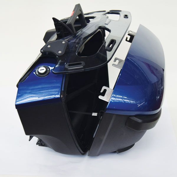 Luggage rack for side case BMW K 1600 GT/GTL, R 1250 RT, R 1200 RT, PMMA, light smoke