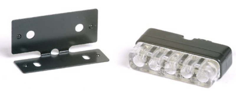 HIGHSIDER smart Mini LED License Plate Light Black (1pc)