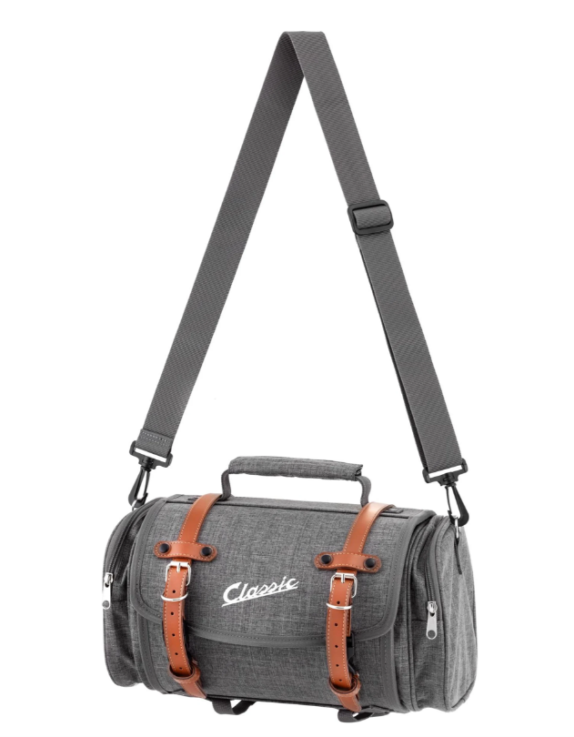 Bag "Classic" small for Vespa, nylon, gray