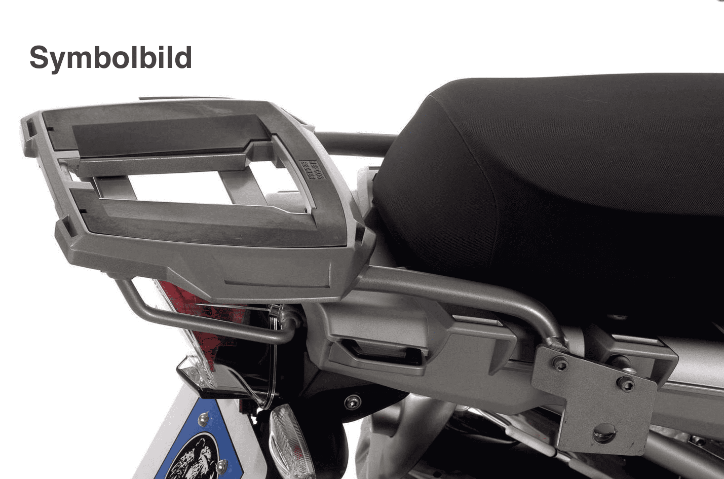Alurack top case carrier black for combination without original luggage rack for BMW R 1200 GS (08-12)
