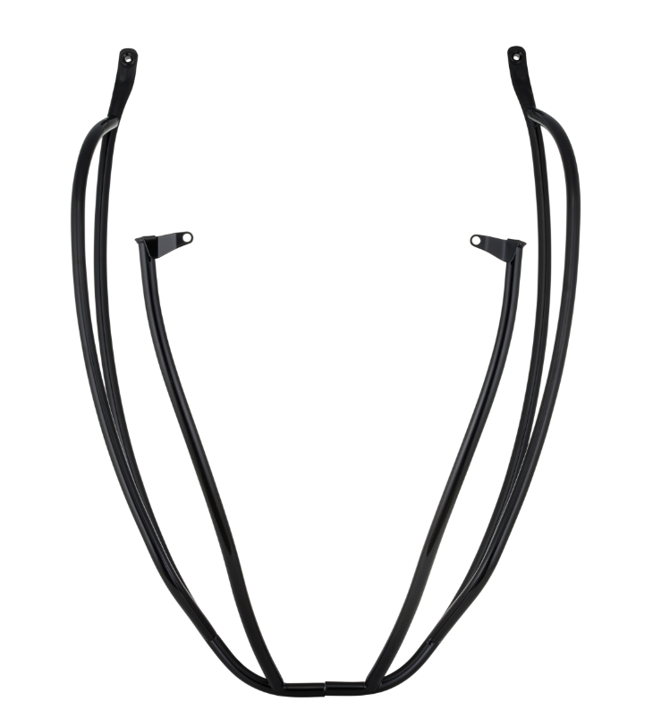 Crash bar side cover for Vespa Primavera/Sprint/Elettrica 50-150ccm, black glossy