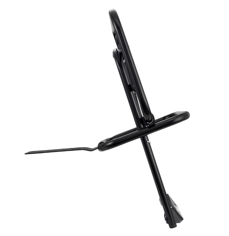 Rear luggage rack for Vespa PX 80-200cc, foldable, black
