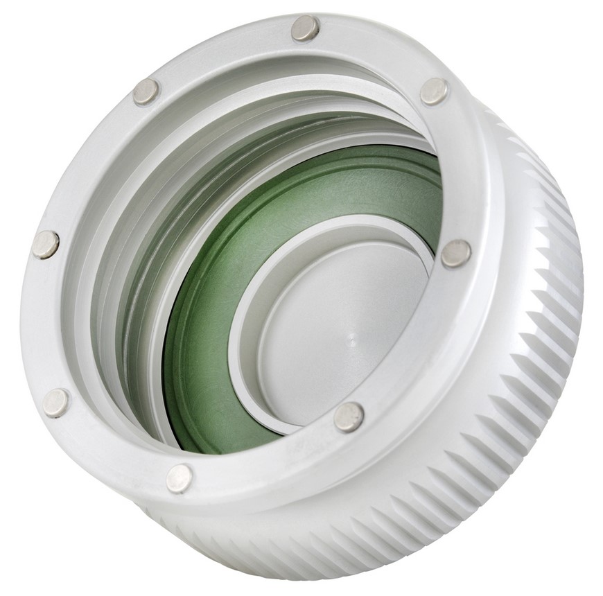 Gas cap for Vespa, silver matt