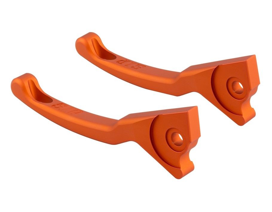 Sport lever set brake Shorty for Vespa, right and left, orange matt
