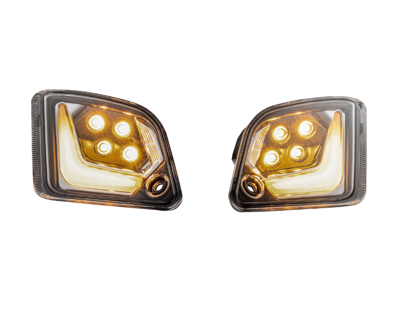 Turn signal kit front & rear for Vespa GTS/GTS Super/GTV 125-300cc, clear